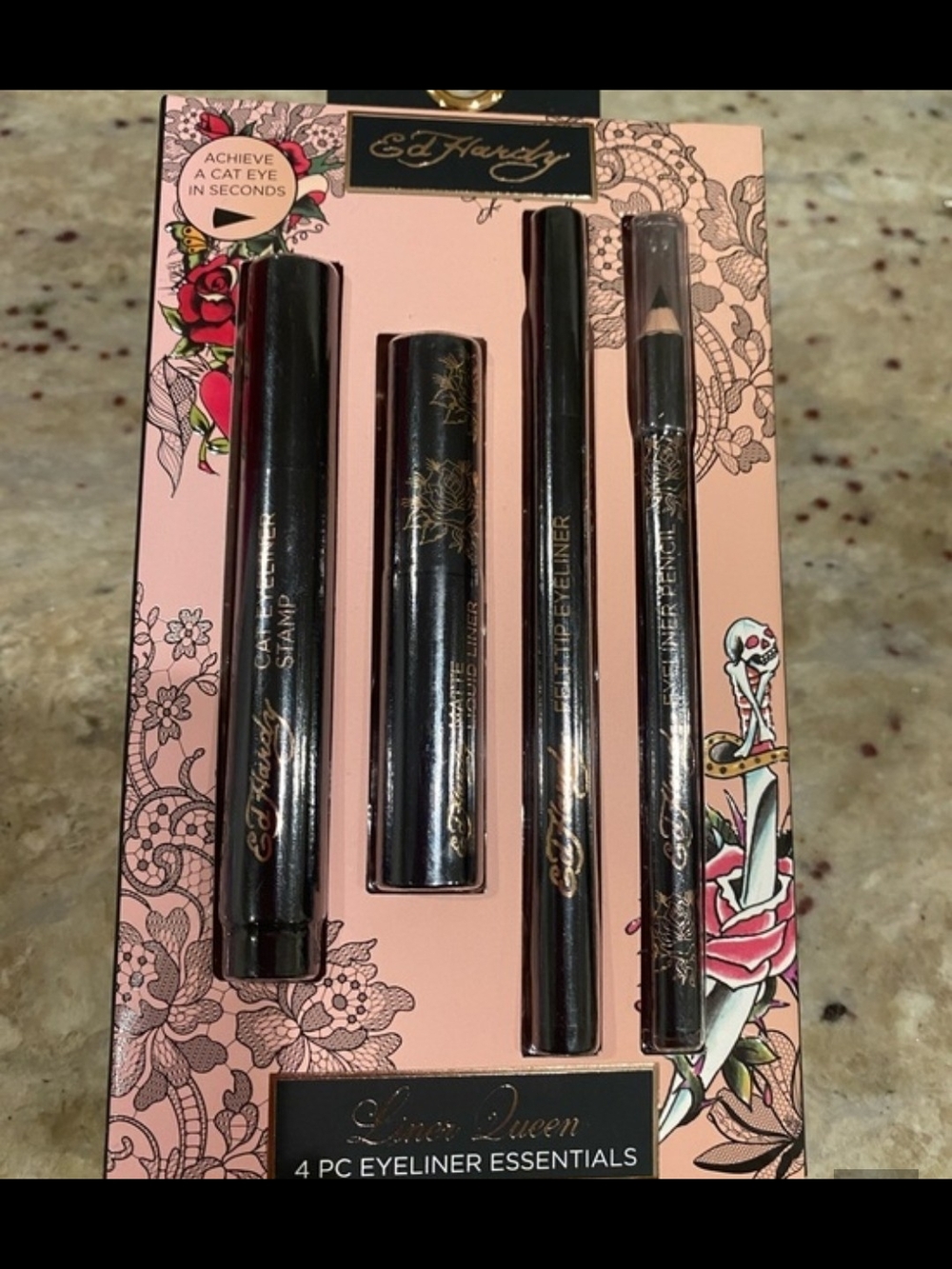 Ed Hardy Liner Queen 4-Piece Eyeliner Essentials - Black